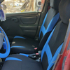 FORRO DE ASIENTO EN POLIESTER NEGRO/AZUL