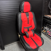 FORRO DE ASIENTO CUERINA NEGRO CON ROJO