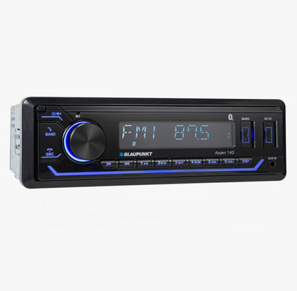 1-DIN RADIO, MECHLESS, 45WXA, 2X FRONT USB, BT, DETACH FACE, 1PR PREOUT. AM/FM BLAUPUNKT