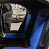 FORRO DE ASIENTO EN POLIESTER NEGRO/AZUL