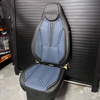 FORRO DE ASIENTO CUERINA BUTACA NEGRO CON AZUL