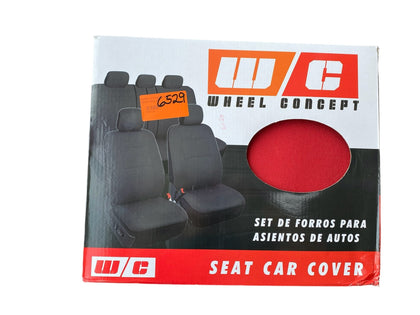 FORRO DE ASIENTO COLOR NEGRO/ROJO