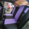 FORRO DE ASIENTO EN POLIESTER NEGRO/MORADO