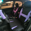 FORRO DE ASIENTO EN POLIESTER NEGRO/MORADO