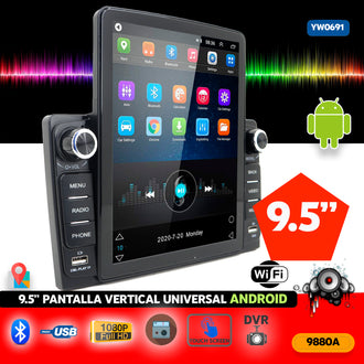 EQUIPO MULTIMEDIA 9880A 9.5 INCH VERTICAL SCREEN-ANDROID 1+16G