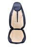 FORRO DE ASIENTO CUERINA BUTACA NEGRO CON BEIGE