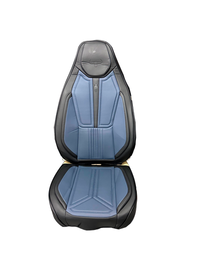 FORRO DE ASIENTO CUERINA BUTACA NEGRO CON AZUL