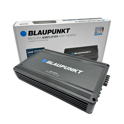 AMPLIFICADOR 1600W 4-CANALES FULL RANGE NEGRO BLAUPUNKT