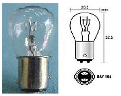 BOMBILLO 12V/32-ACP DOS CONTACTO