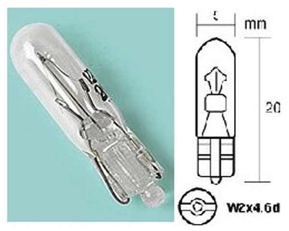 BOMBILLO 12V/3W UN CONTACTO (PIOJITO)