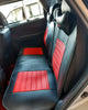 KIT FORRO ASIENTO LUXURY-ROJO/NEGRO CUERINA