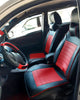 KIT FORRO ASIENTO LUXURY-ROJO/NEGRO CUERINA