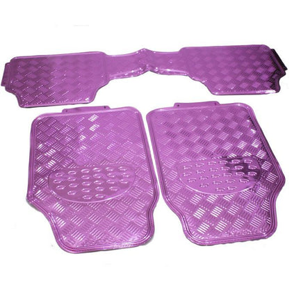 JUEGO DE TAPETES METALICO ROSADO 3PCS