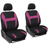 FORRO DE ASIENTO EN POLIESTER NEGRO/FUCSIA