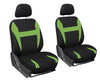 FORRO DE ASIENTO EN POLIESTER NEGRO/VERDE