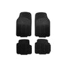 JUEGO DE TAPETES PVC 4 PCS COLOR NEGRO