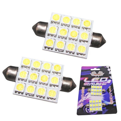 BOMBILLO 41MM 12SMD 5050 BLANCO LED HIGH POWER