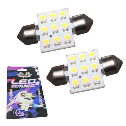 BOMBILLO 36MM 9SMD 3528 BLANCO LED HIGH POWER