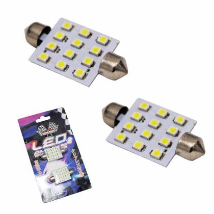 BOMBILLO 41MM 12SMD 1210 BLANCO LED HIGH POWER