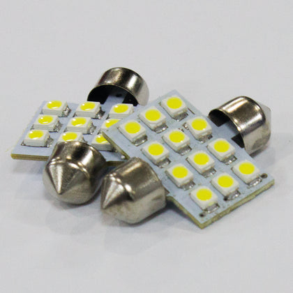 BOMBILLO 31MM 12SMD 1210 BLANCO LED HIGH POWER