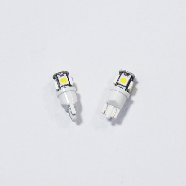 2 Bombillas de Coche 5 LED SMD 5050 T10 W5W Blanco Efecto Xenon 12V Po –  OcioDual