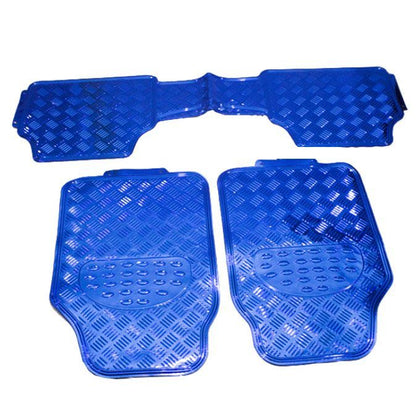 JUEGO DE TAPETES METALIZADO AZUL 3PCS