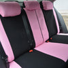 FORRO DE ASIENTO POLIESTER NEGRO/ROSADO -BORDADO MARIPOSA
