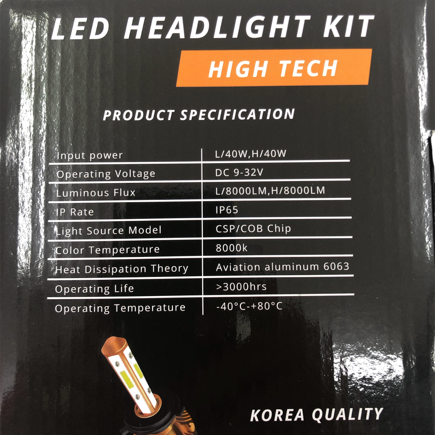 LED CS HEADLIGHT 9005 4 FUNCIONES