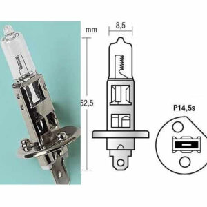 BOMBILLO HALOGENO H1 12V/55W  UN CONTACTO BASE