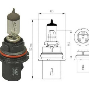 BOMBILLO HALOGENO 9004 12V 100/80W TRE