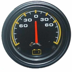 AMPERIMETRO 60A NEGRO AGUJA ROJA