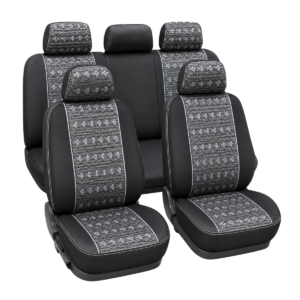 FORRO DE ASIENTO POLIESTER NEGRO/GRIS