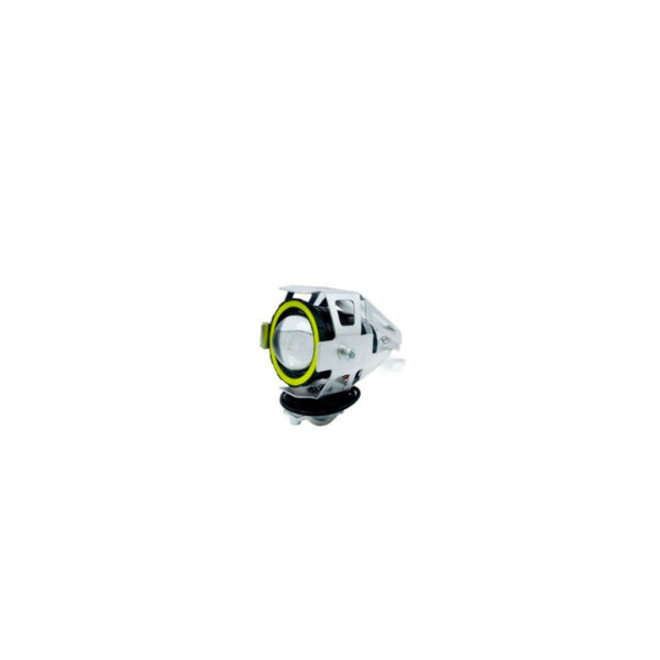 LED OJOS DE ANGEL P/ MOTO BASE SILVER COLOR AZUL