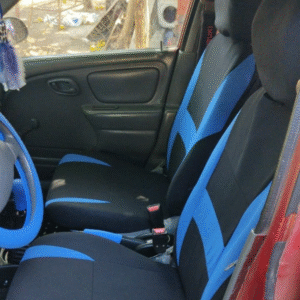 FORRO DE ASIENTO POLIESTER NEGRO/AZUL