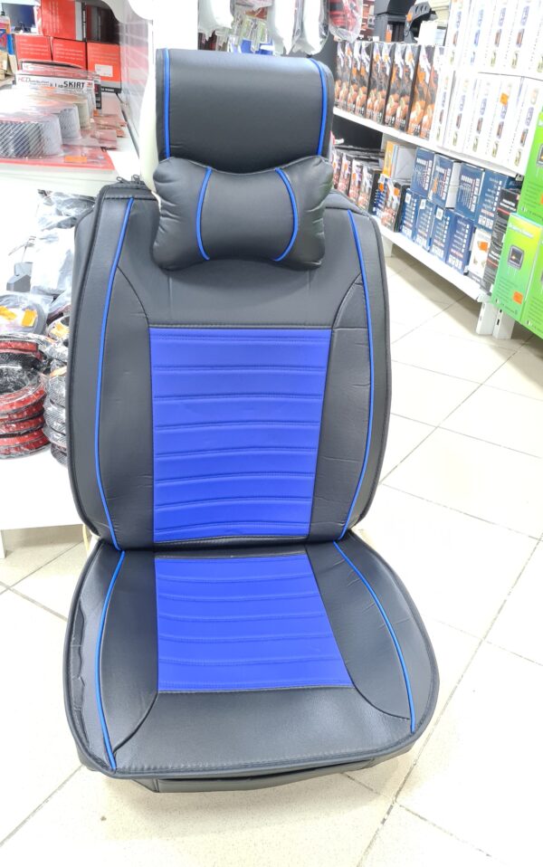 FORRO DE ASIENTO LUXURY-AZUL/NEGRO CUERINA