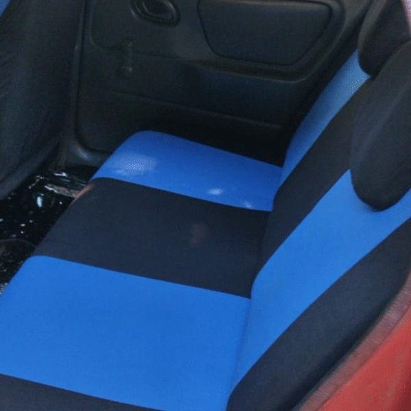 FORRO DE ASIENTO POLIESTER NEGRO/AZUL - Image 2