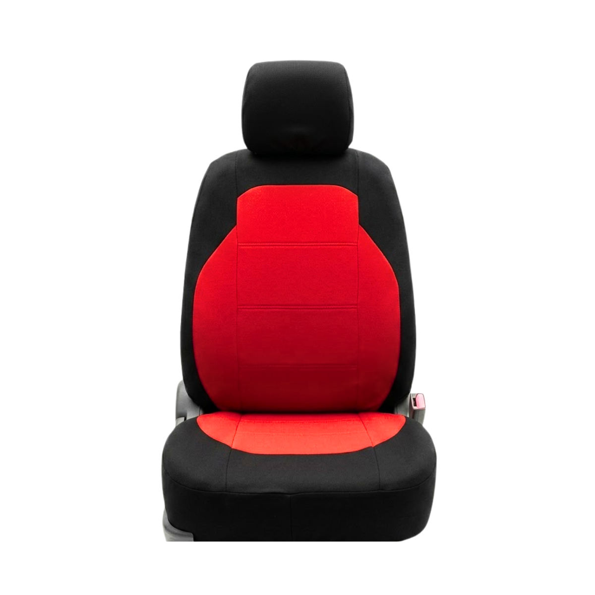 FORRO DE ASIENTO POLIESTER COLOR NEGRO/ROJO