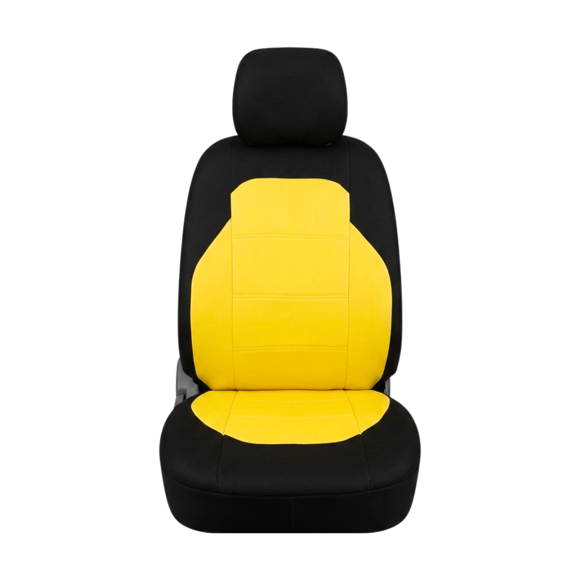 FORRO DE ASIENTO POLIESTER COLOR NEGRO/AMARILLO