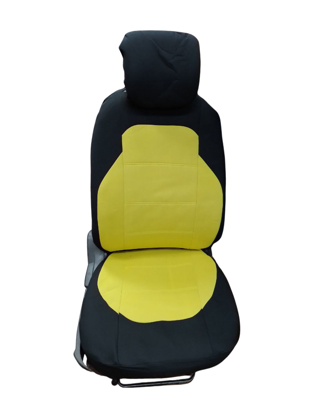 FORRO DE ASIENTO POLIESTER COLOR NEGRO/AMARILLO