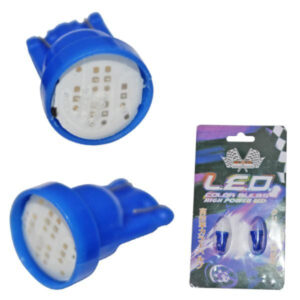 BOMBILLO LED T10-1 COB BLUE 12V