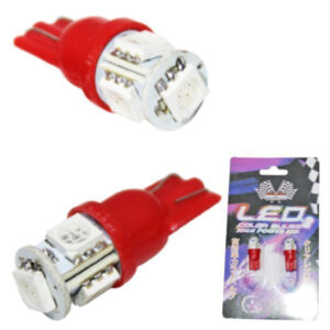 BOMBILLO LED T10-4SMD/5050 RED 12V