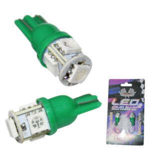 BOMBILLO LED T10-4SMD/5050 GREEN 12V