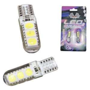 BOMBILLO LED CAMBUS T10-6SMD/5050 SILICON WHITE 12V