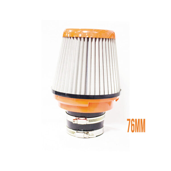 FILTRO DE AIRE RACING 76MM NARANJA Y CARBONO