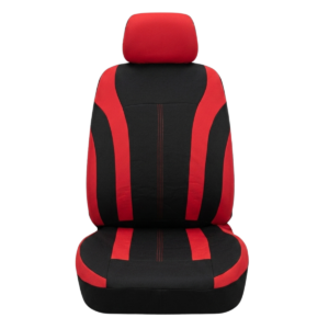 FORRO DE ASIENTO POLIESTER NEGRO/ROJO