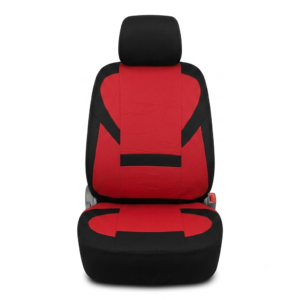 FORRO DE ASIENTO POLIESTER NEGRO/ROJO