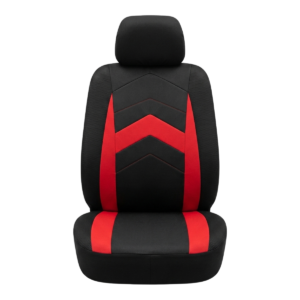 FORRO DE ASIENTO POLIESTER NEGRO/ROJO