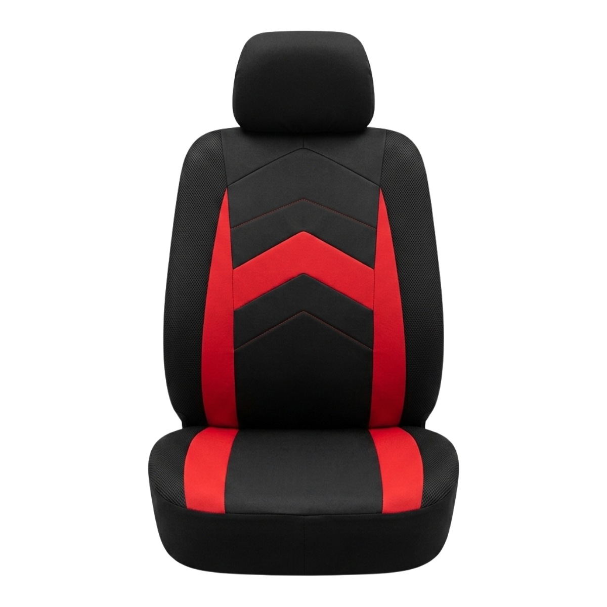 FORRO DE ASIENTO POLIESTER NEGRO/ROJO