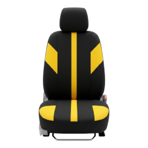 FORRO DE ASIENTO POLIESTER NEGRO/AMARILLO
