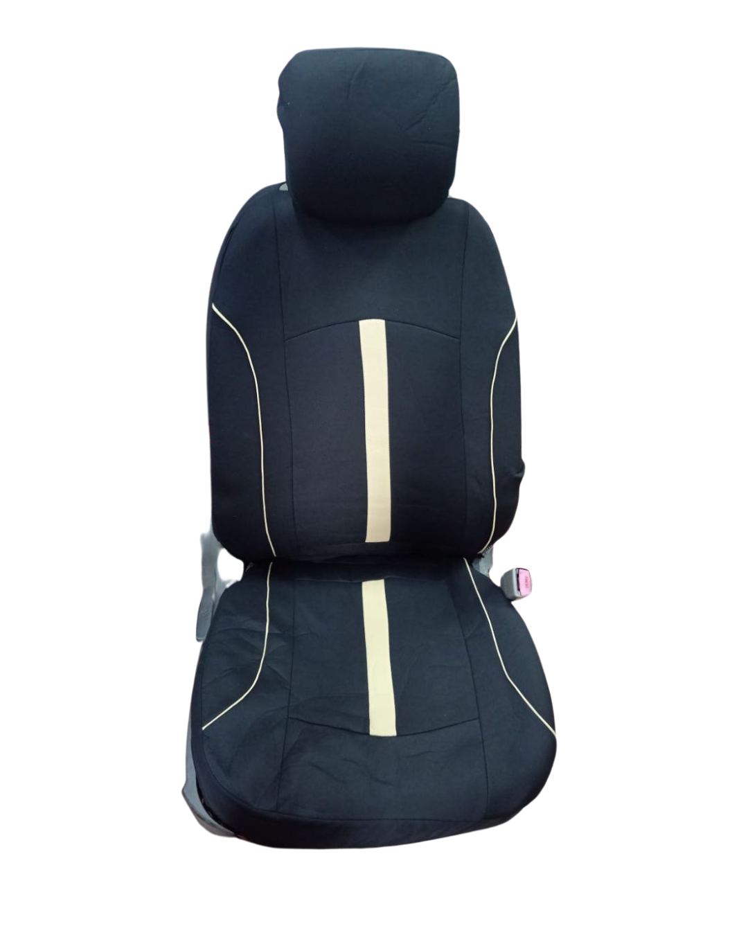 FORRO DE ASIENTO POLIESTER NEGRO/BEIGE